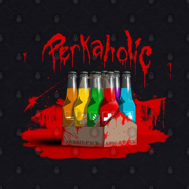 Zombie 8-Pack Bloodied Perkaholic on Brown by LANStudios